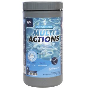 CHLORE MULTIACTIONS – PASTILLES 20g – Boîte de 1 KG – EDG BY AQUALUX