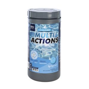 CHLORE MULTIACTIONS – Galets 250G – Boîte de 1 Kg – EDG BY AQUALUX