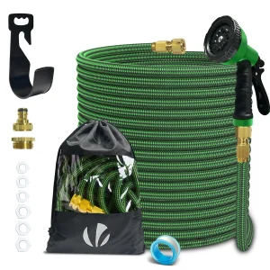 Tuyau d’Arrosage Extensible 30m Renforce avec Accessoires vert