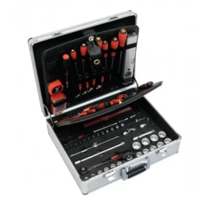 Valise aluminium garnie 128 pièces
