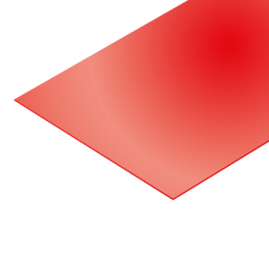 Plaque PVC Rigide brut Rouge Ep. : 3mm Dimensions : 2000mm x 295mm