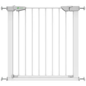 Barriere de Securite porte et escalier 75-84cm blanc pour animaux